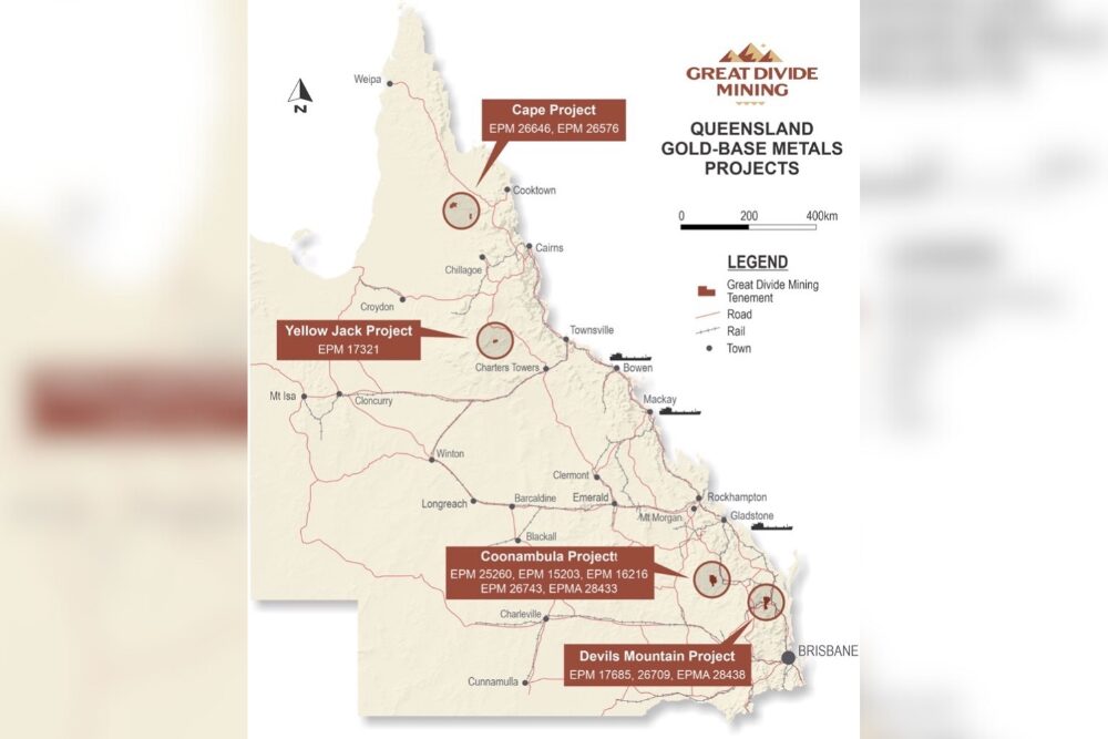 Great Divide Mining reports promising gold assays at New Goldfield